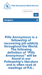 Mobile Screenshot of pillsanonymous.org